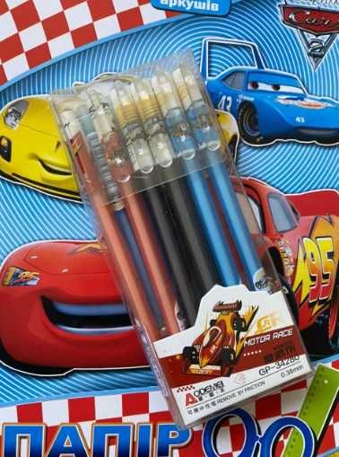 Наборы по 84 грн - Ручка "пишет-стирает" - 8 ВИДОВ - аніме мультики