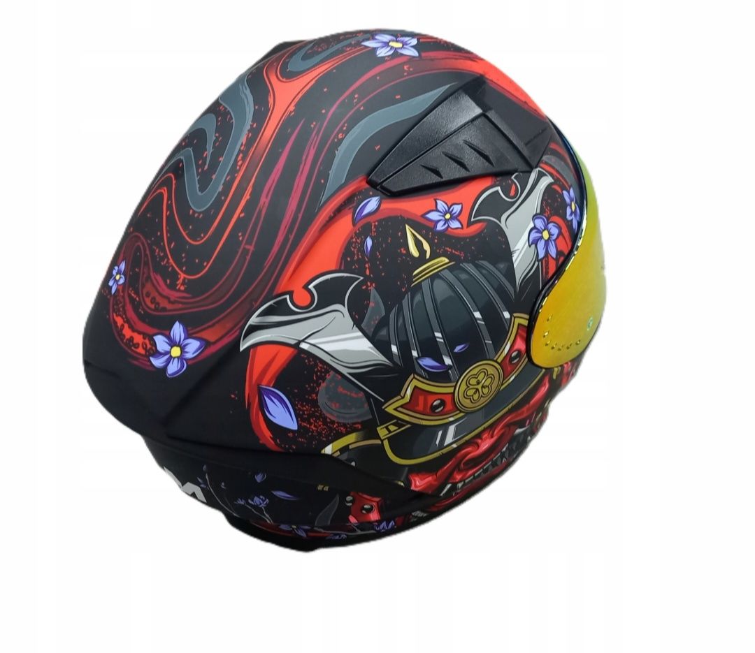 Kask motocyklowy ILM Full Face Z501 ,2 daszki, Pinlock, rozmiar M