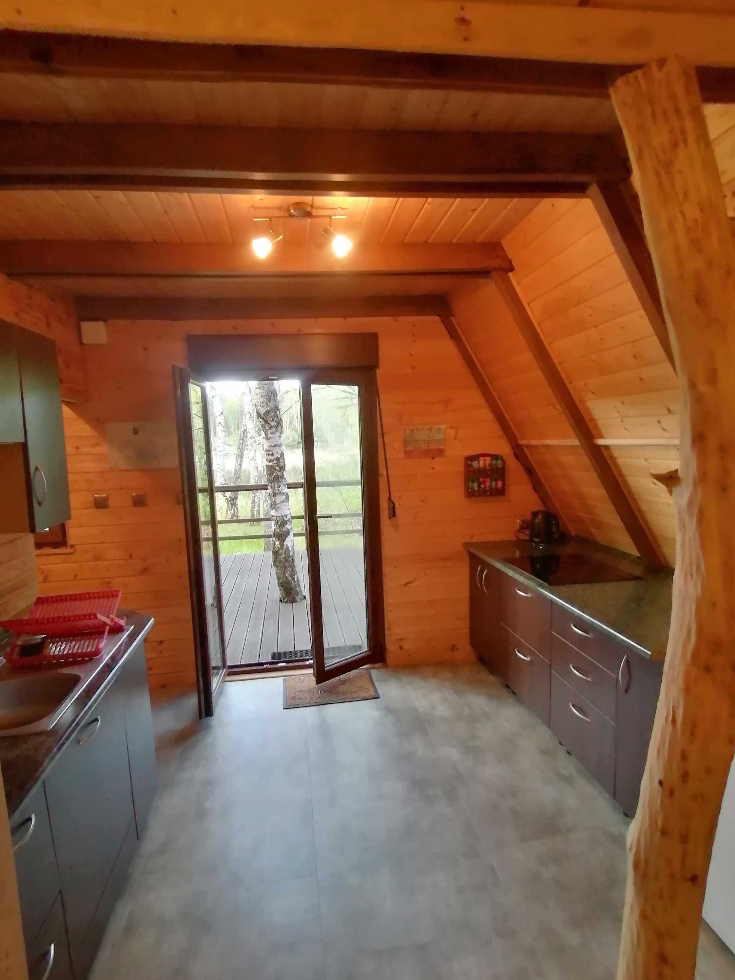 Domek Milena w Turawie z linią brzegową