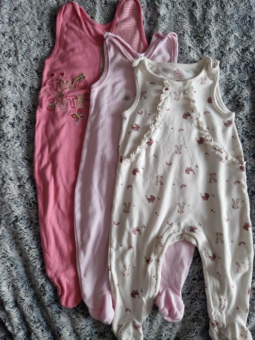 3x śpiochy niemowlęce 80cm dla dziewczynki