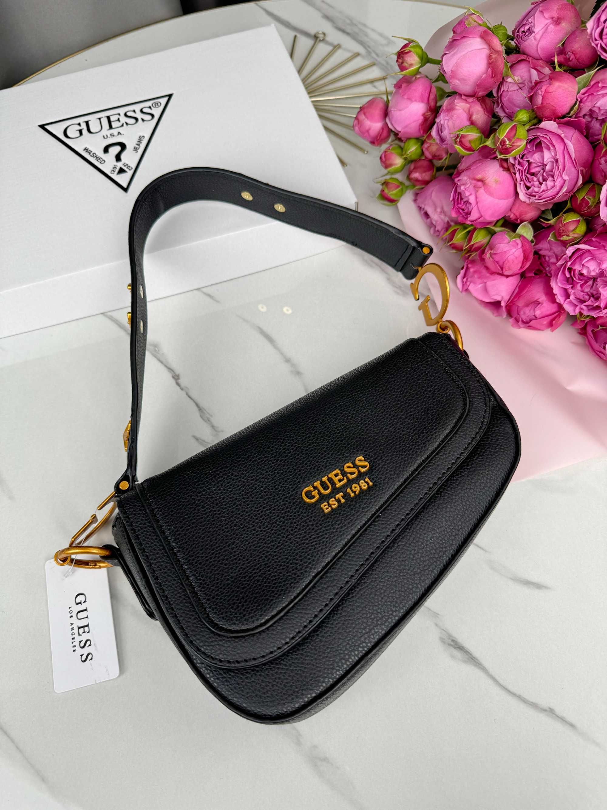 Сумка женская Guess dream седло через плечо Гесс