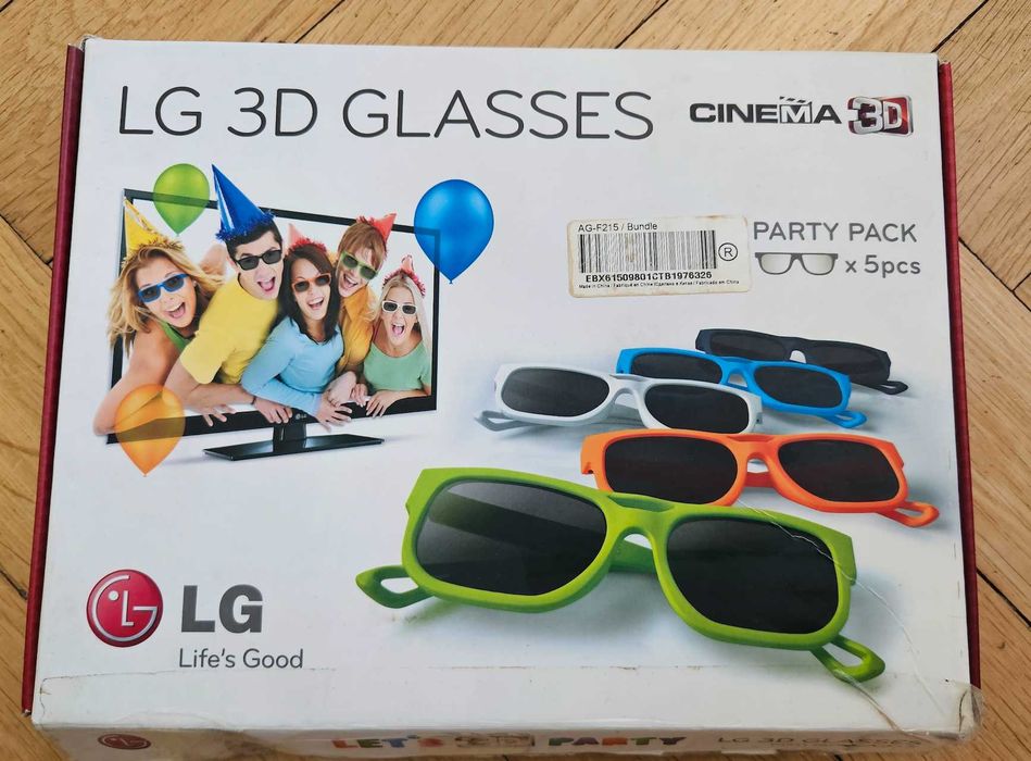 Okulary LG Cinema 3D 6 par plus nakładka