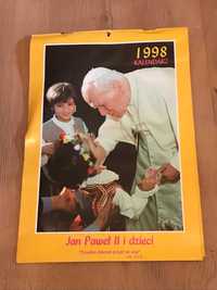 Kalendarz - Jan Paweł II i dzieci  - 1998 rok