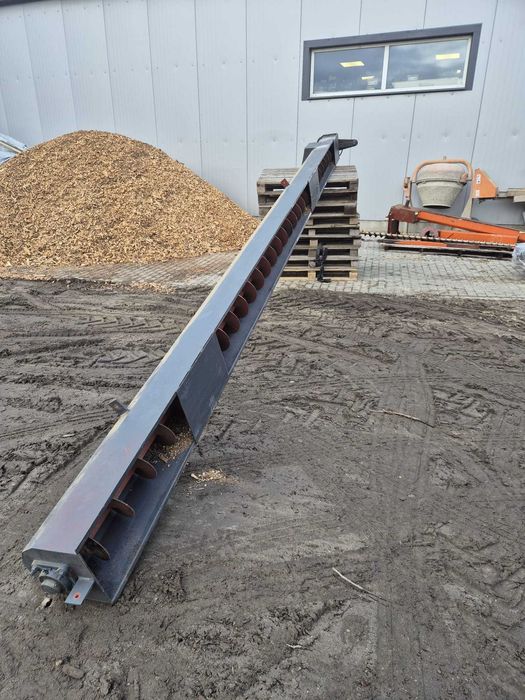 Żmijka do trocin, zrębki. Podajnik ślimakowy