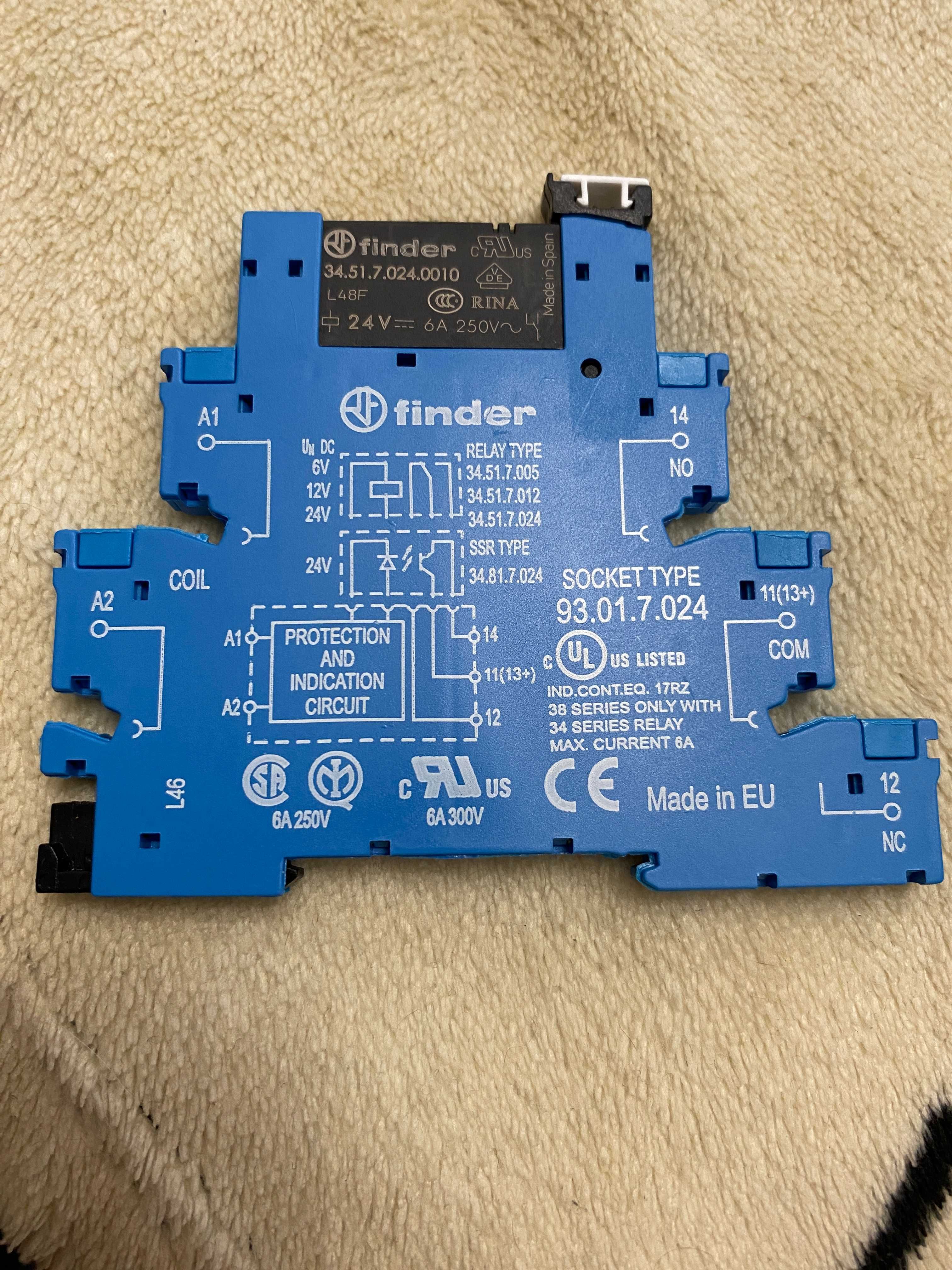 Релейний модуль Finder вхідна напруга 24B DC