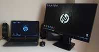 Conjunto Portátil HP + Monitor 24 i5 8ª Geração SSD+16 Gb de RAM DDR4