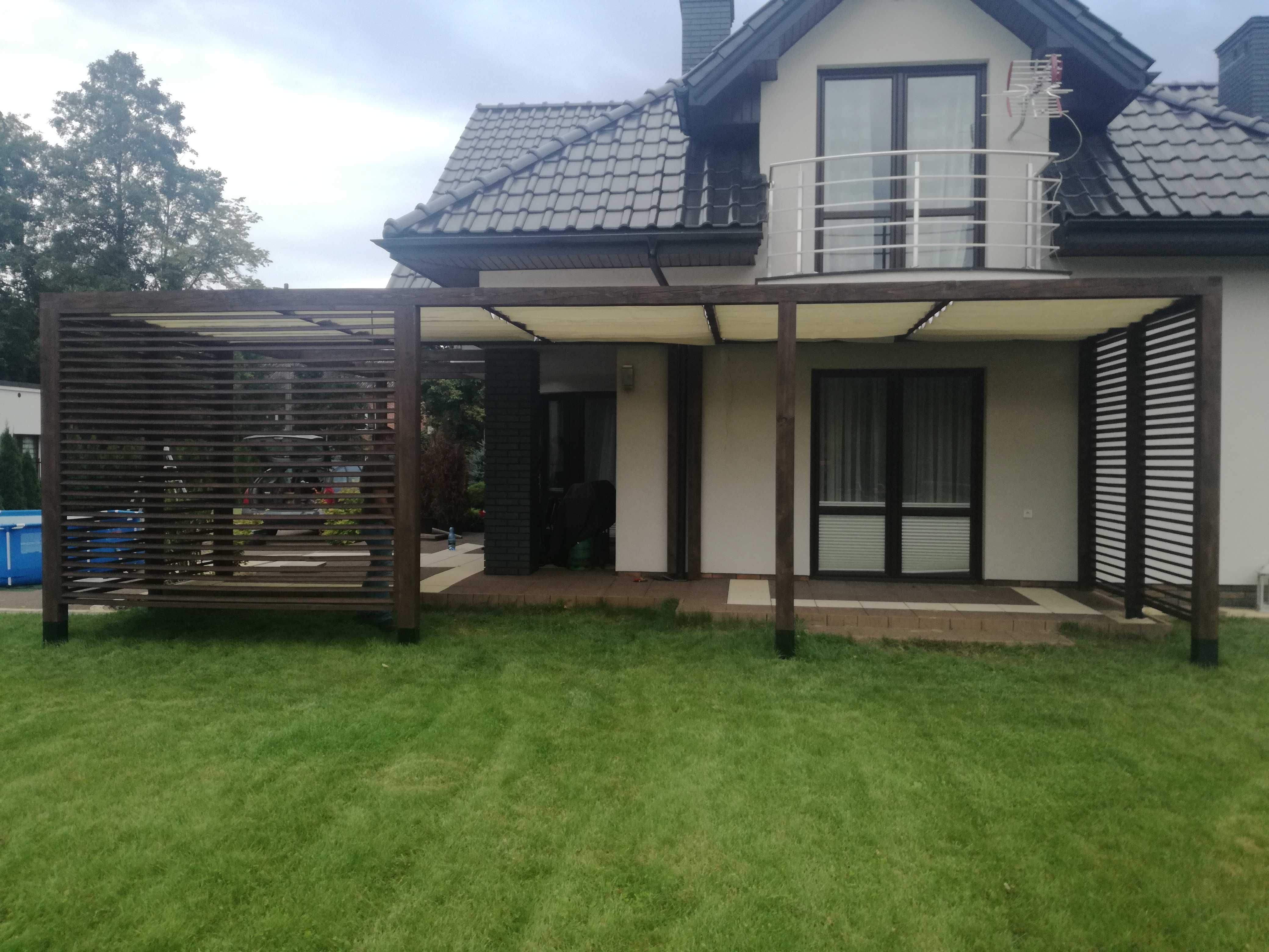 Pergola, zabudowa tarasu