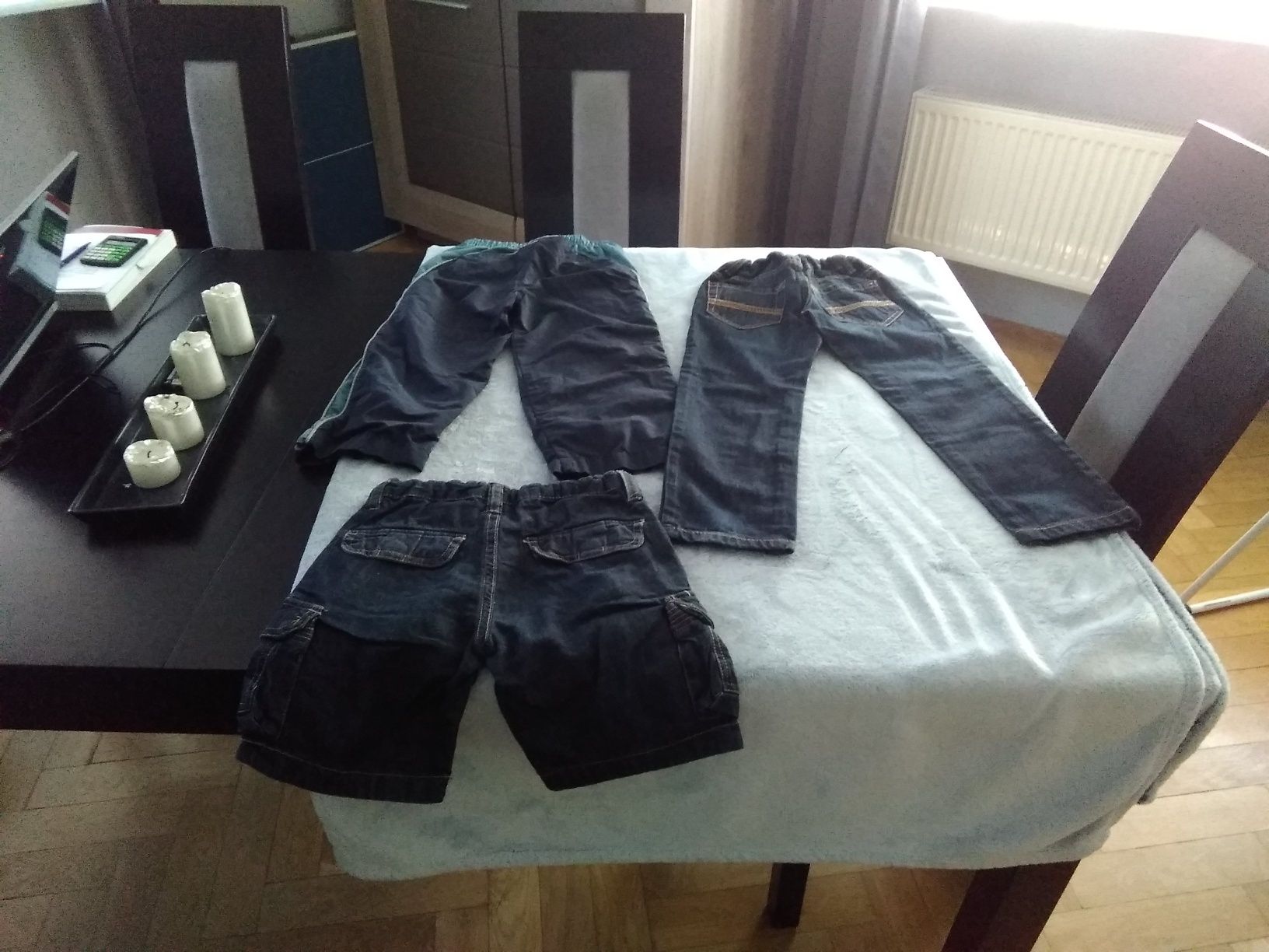 Spodnie jeansowe spodenki zara kids next rozm 110 szorty dresy