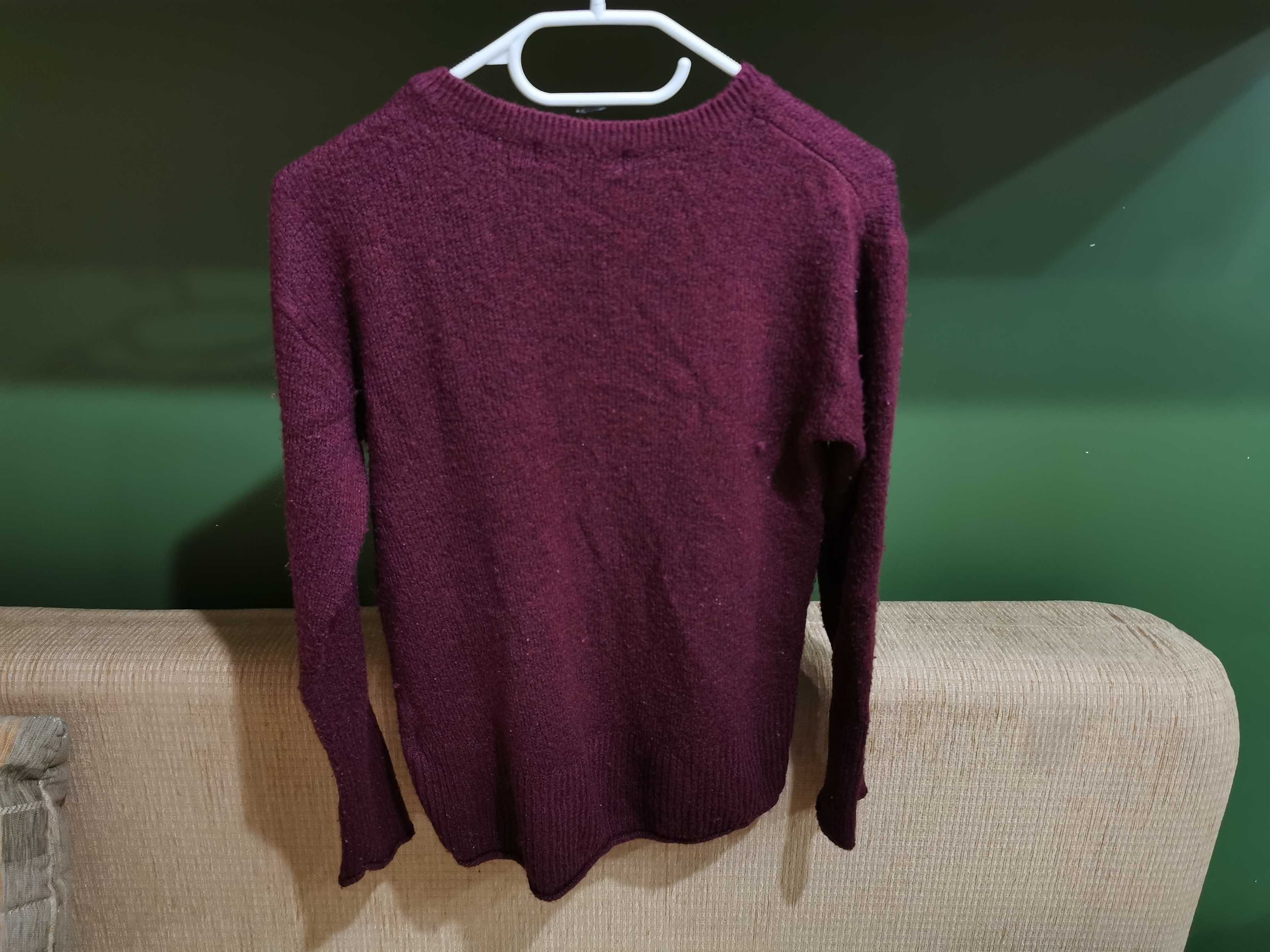 Sweter bordo S/M