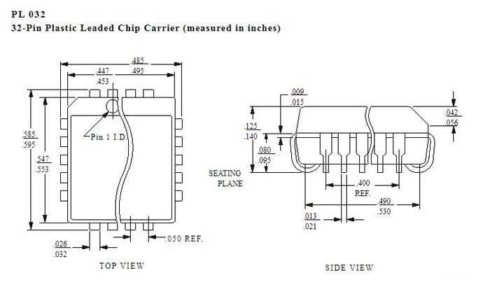 Adapter CNV-PLCC-EP1M32  PLCC32 do DIP28 adapter programatora PLCC32