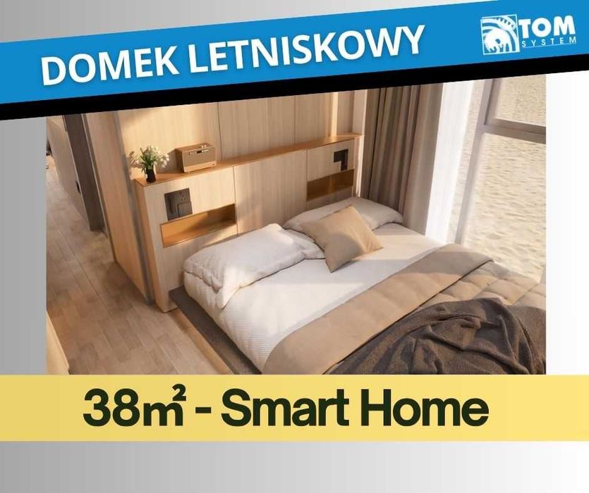 Smart Home Nowoczesny domek letniskowy całoroczny pow. 38m2