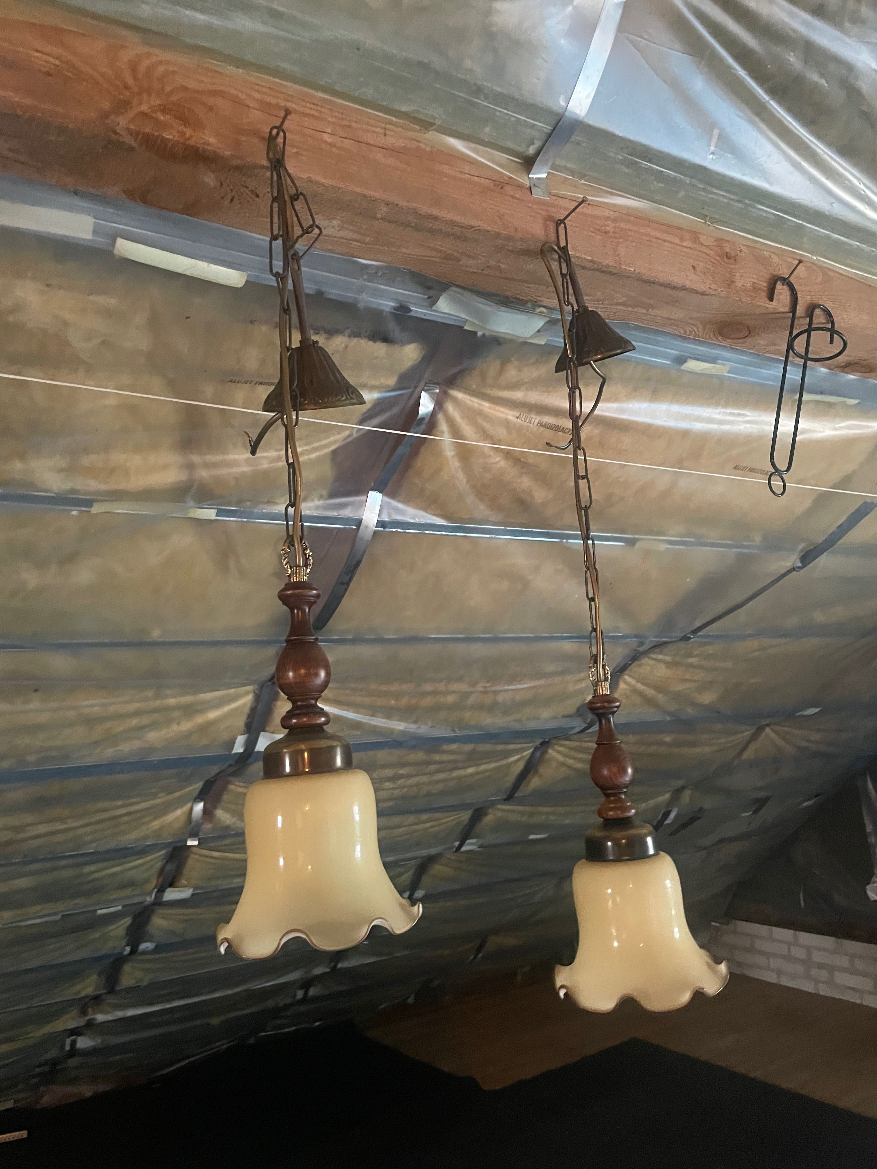 Lampy lampki wiszące długie na łańcuszku