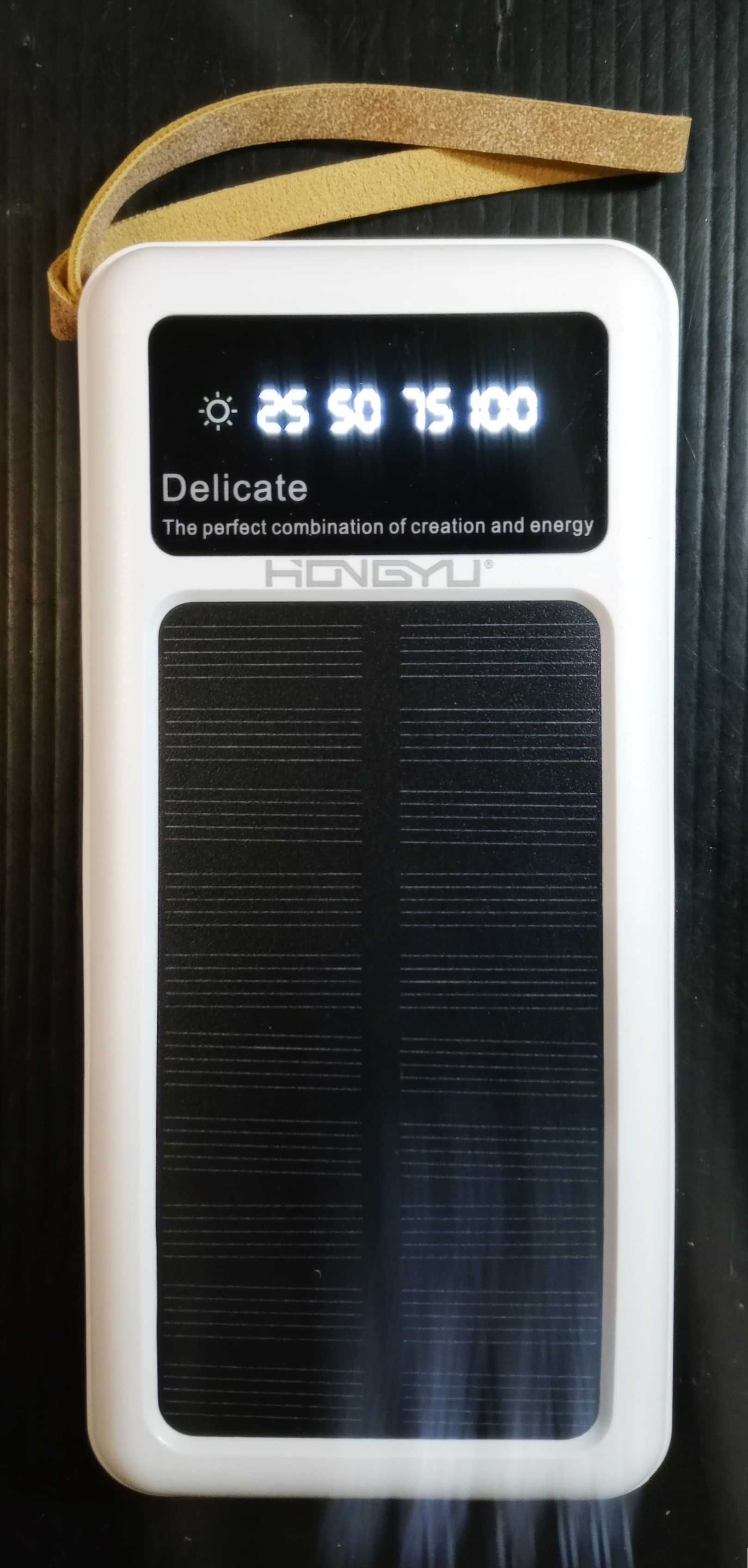 Power bank Solar 5000 mAh usb, micro usb, type-c, lightning