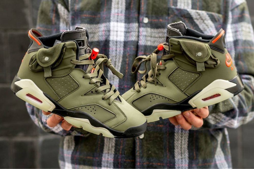 Buty Nike Air Jordan 6 x Travis Scott olive