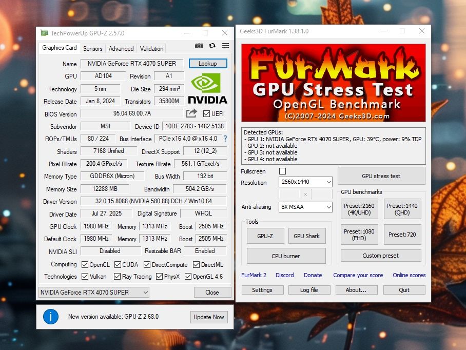 Msi RTX 4070 Super 12Gb Gddr6 відеокарта (гарантія)