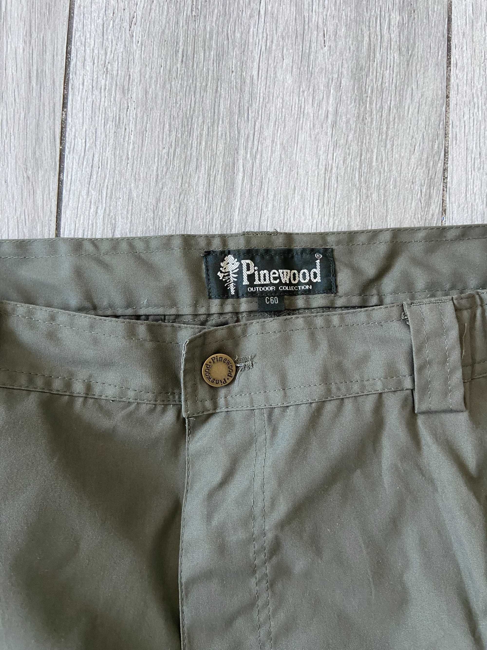 Spodnie męskie leśne do lasu terenowe zielone khaki Pinewood r. XXL