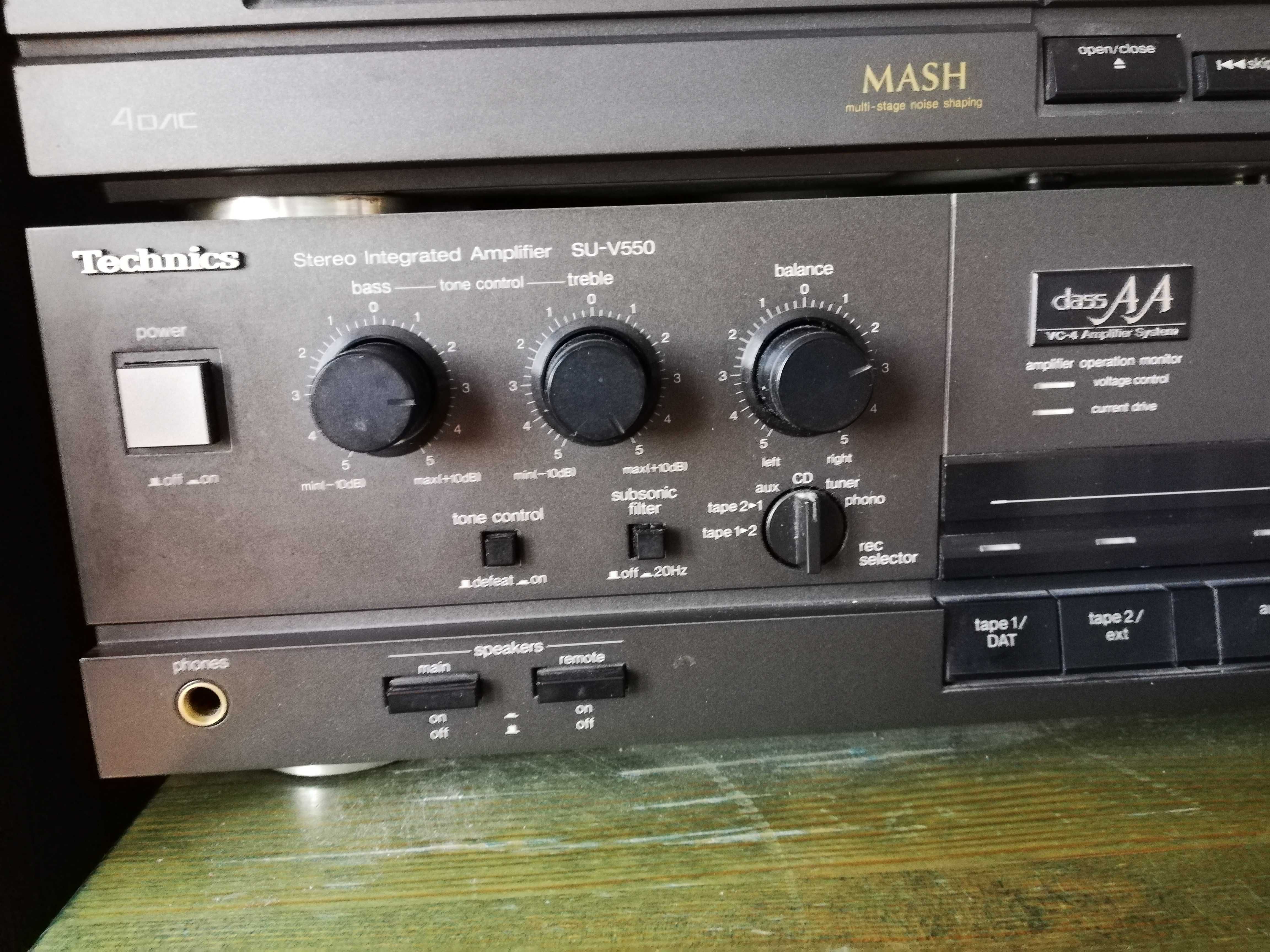 Technics zestaw stereo wieża Class AA wzmacniacz tuner CD deck