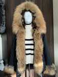 Parka z jenotem naturalnym