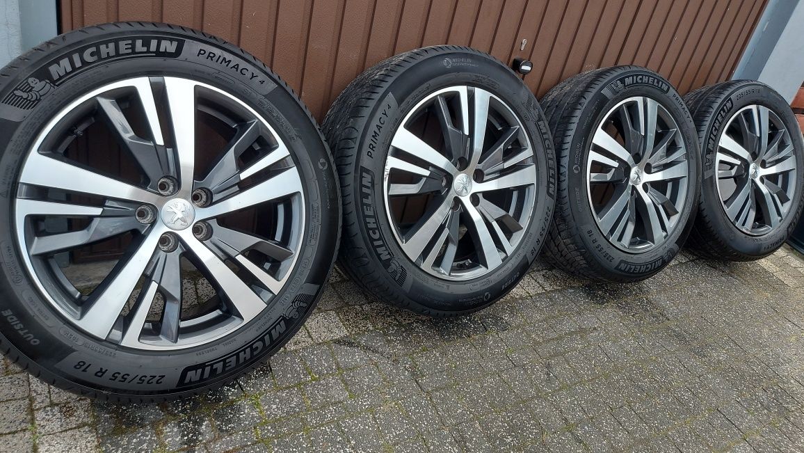 Kola  18" Peugeot 5008 oryginal 5x108 7,5j et49 +225/55/18  Michelin