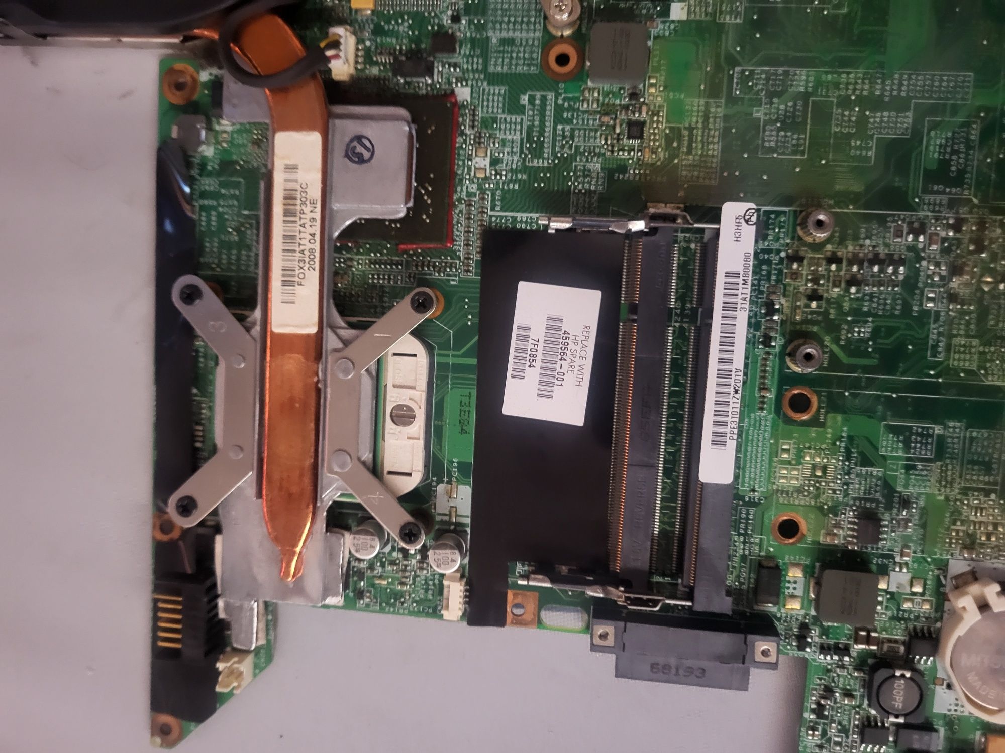 Sprzedam  Płytę głowną + Procesor do Laptopa HP PAVILION DV6700