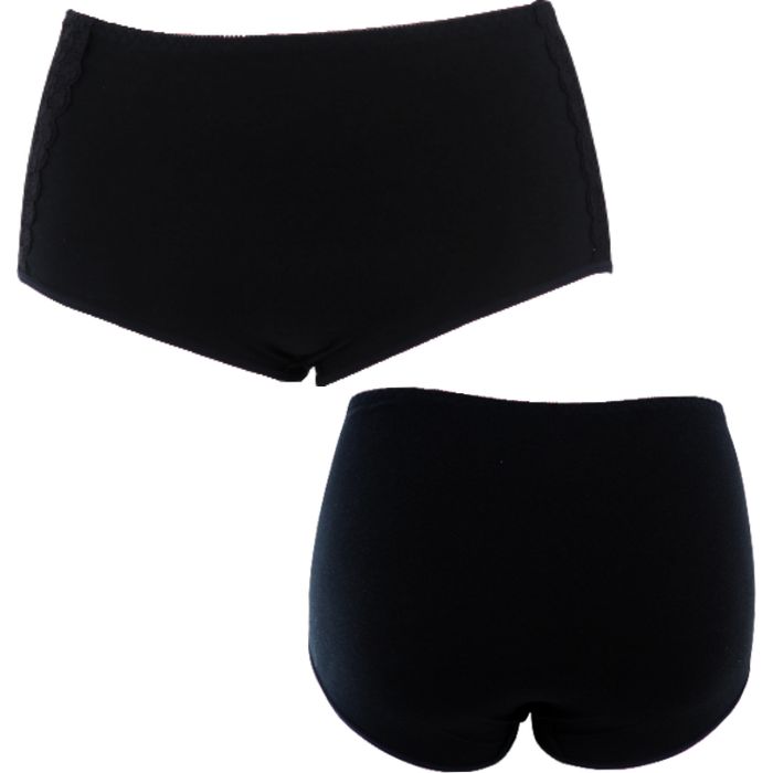 Majtki damskie duże rozmiary 1 szt. czarny 4xl