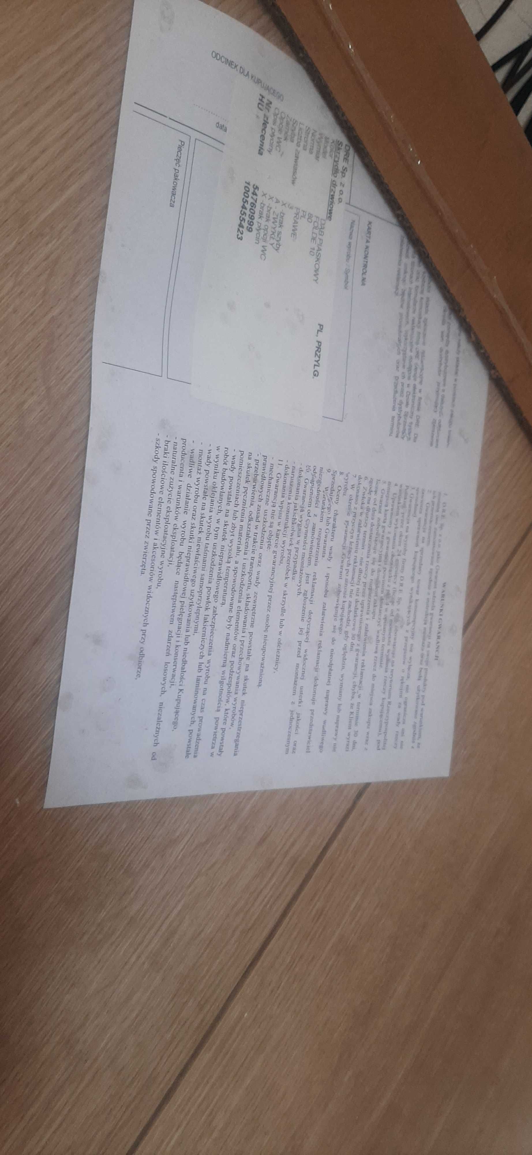 Drzwi składane PORTA 80 prawe - FOLDE 10 DĄB PIASKOWY