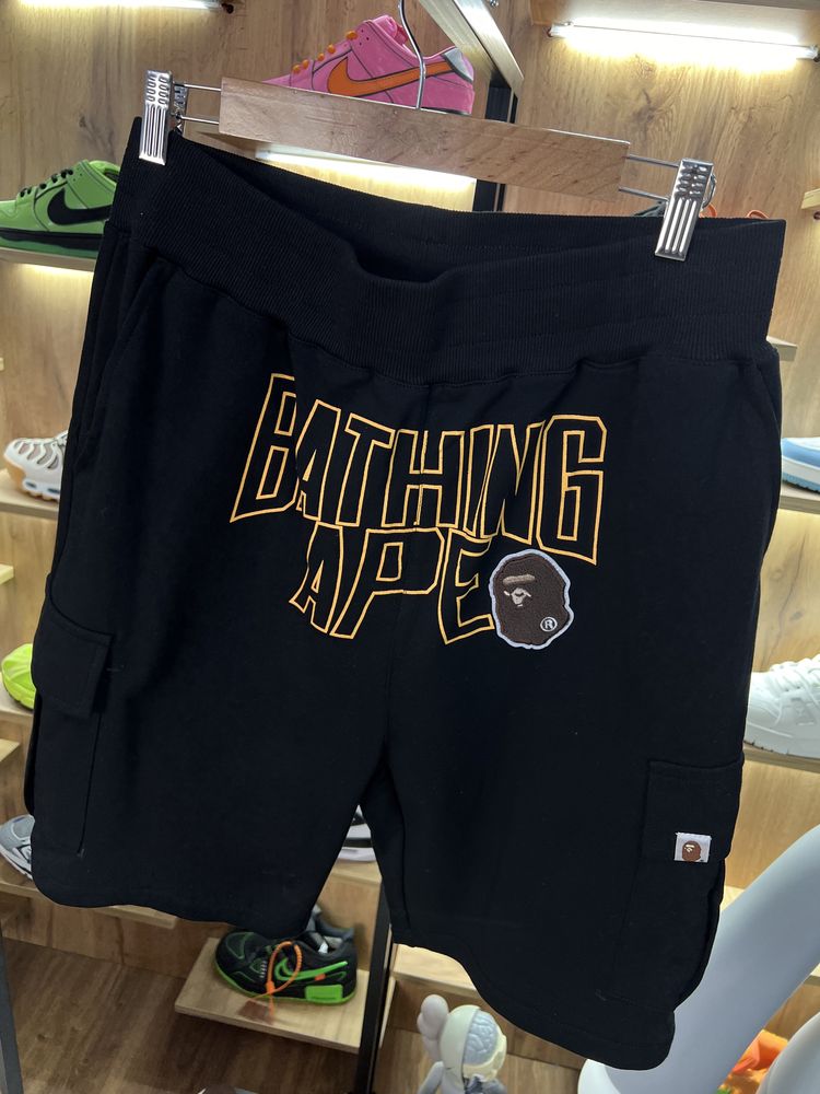 Шорти Bape Logo Black / Yellow