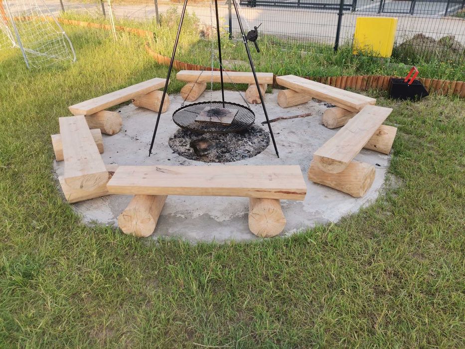 Meble ogrodowe biesiadne góralski