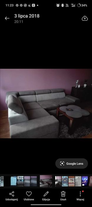 Kanapa narożna z funkcją rozkładania