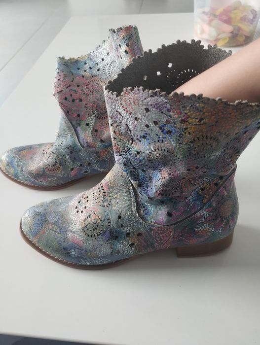 Kozaki letnie skórzane roz.. 36