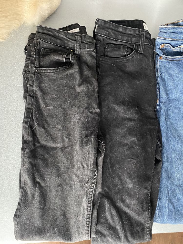 7 sztuk  spodnie jeansowe damskie paka ubrań paka spodni rurki