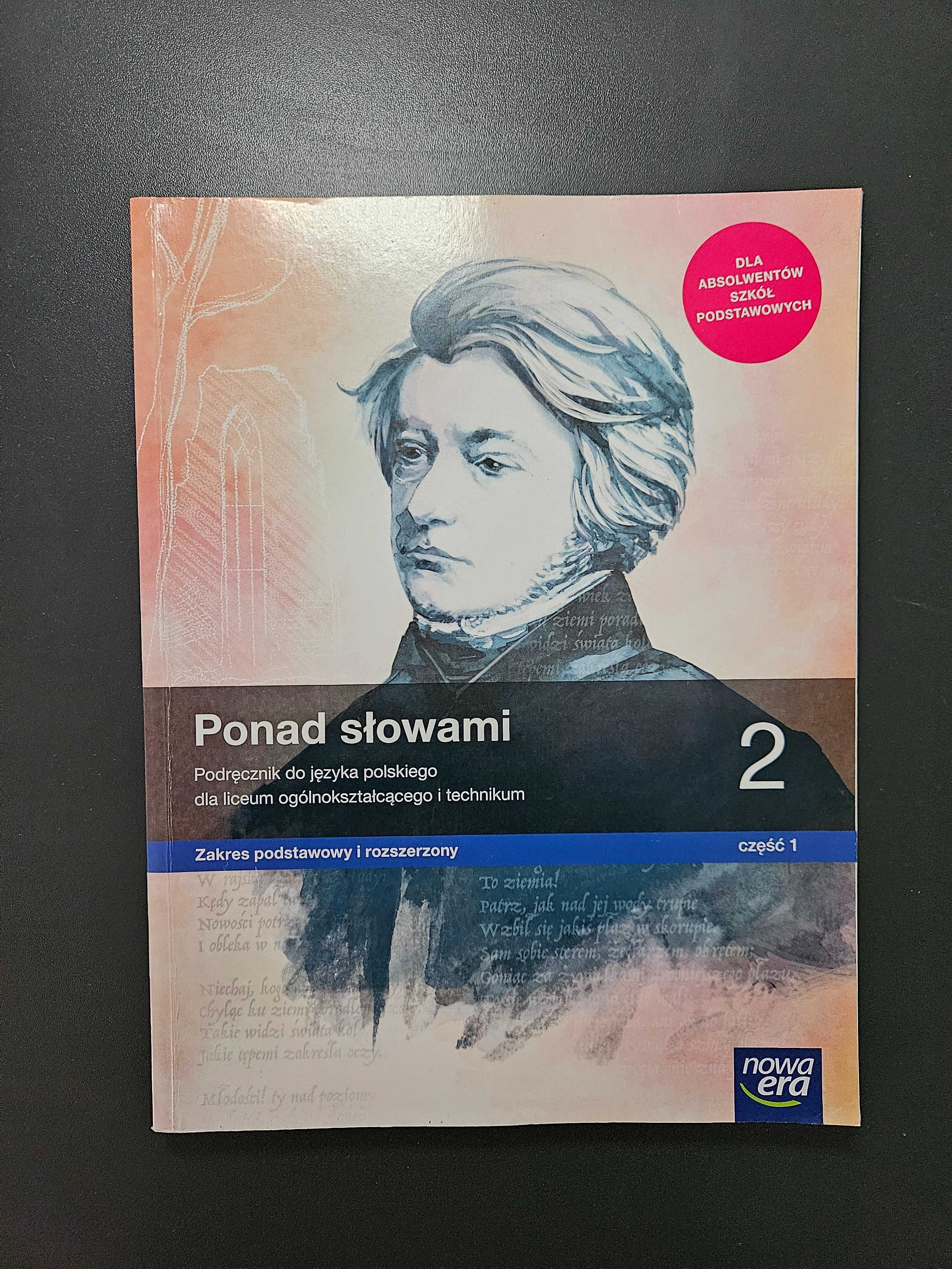 Ponad Słowami 2 cz. 1 i 2 - Podręcznik do j.polskiego, Nowa Era