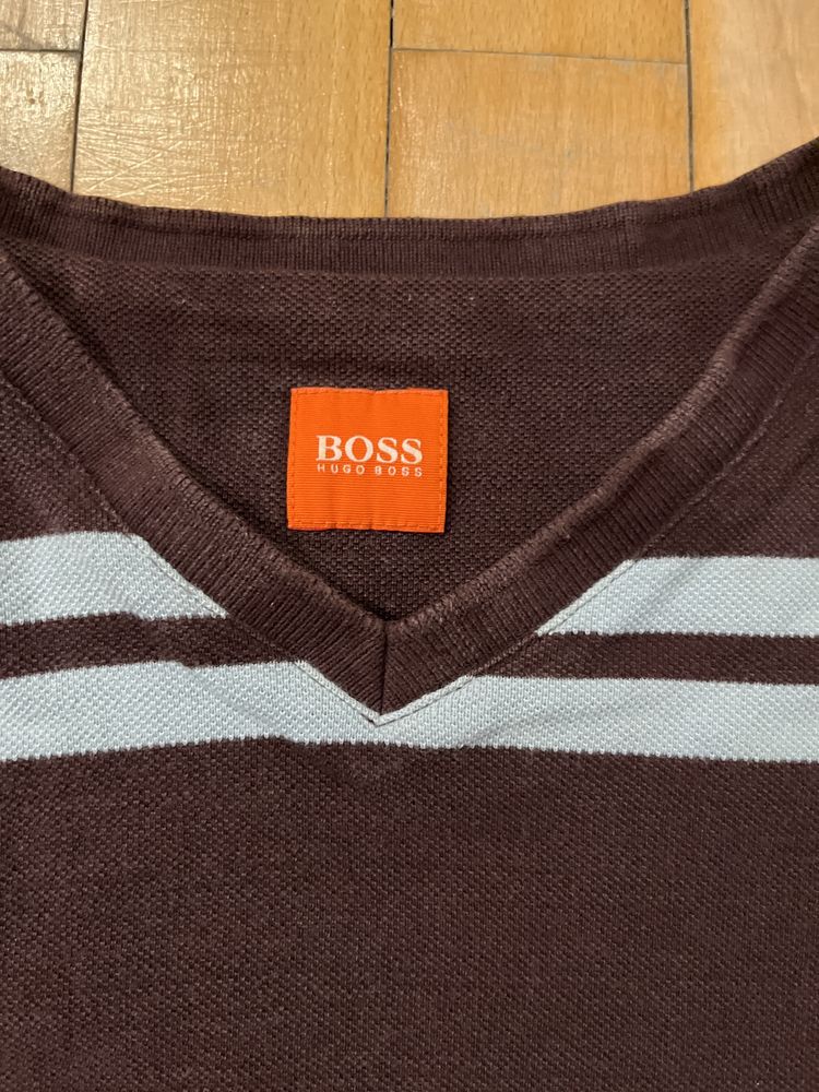 Hugo Boss koszulka w serek z piki r. L