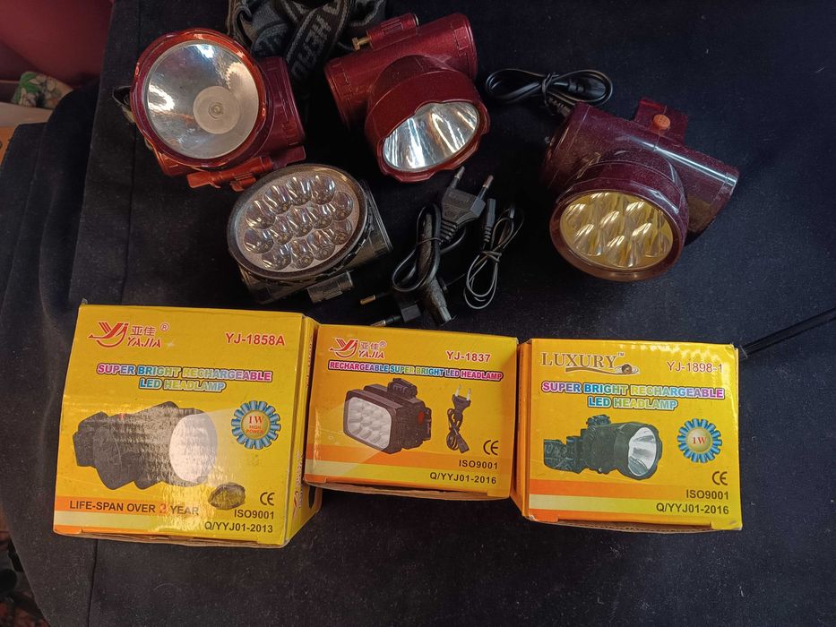 Продам налобные фонари 4шт