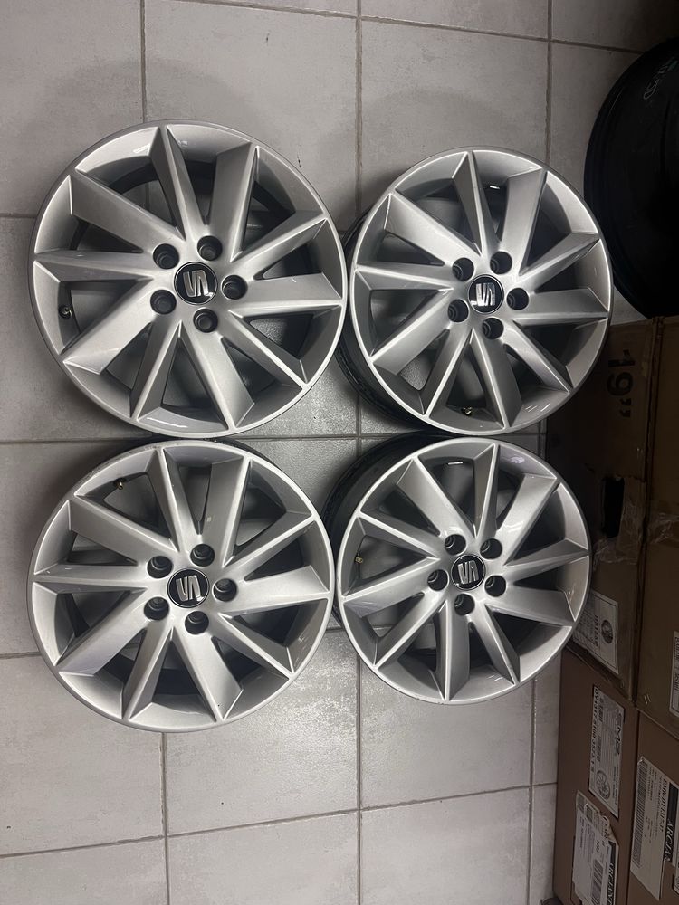 Jantes 15” 5x100 Originais Seat Ibiza Vw Polo Skoda Fabia