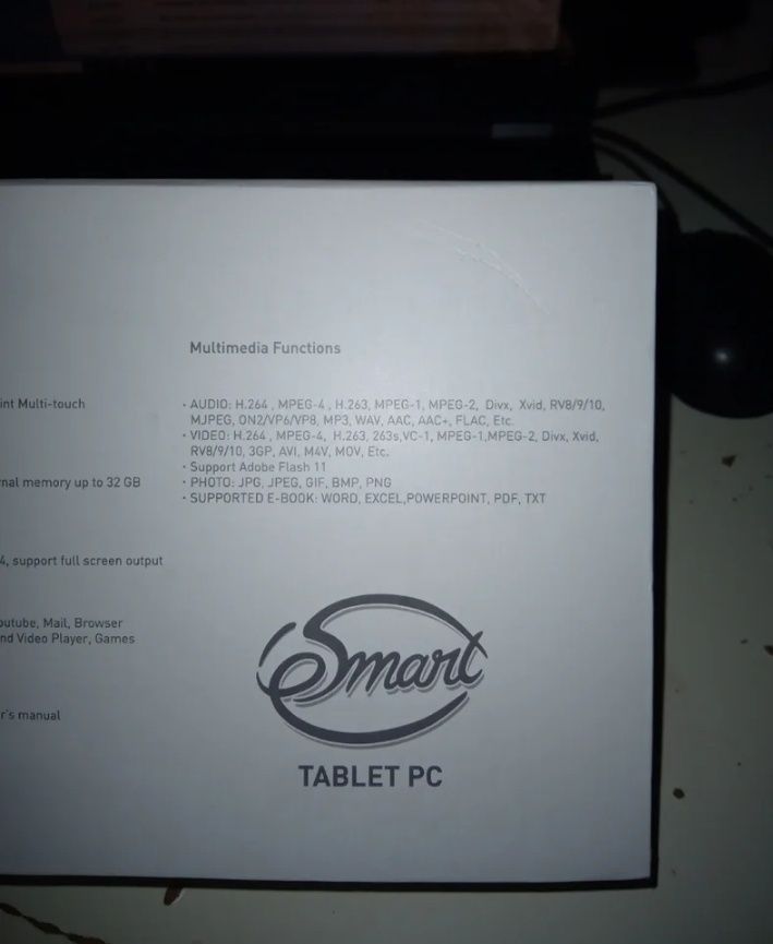 Tablet PC eSmart 7" Android 4.1, preto, ecrã multi-touch