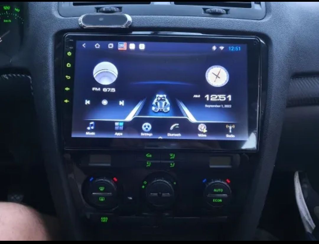 Rádio Android 12 com GPS Skoda Octavia 2 (Artigo Novo)
