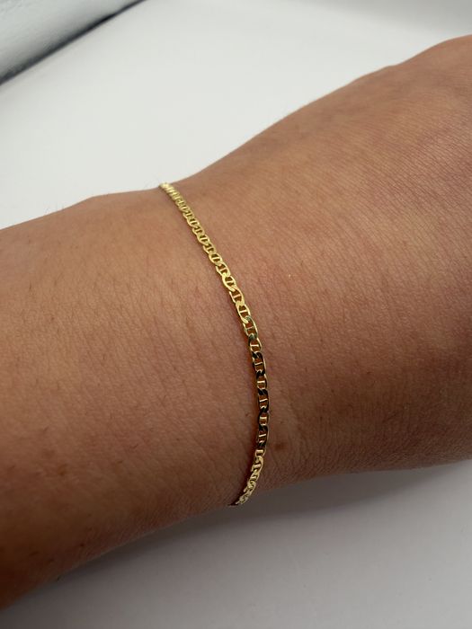 Zlota bransoletka 19 cm 585