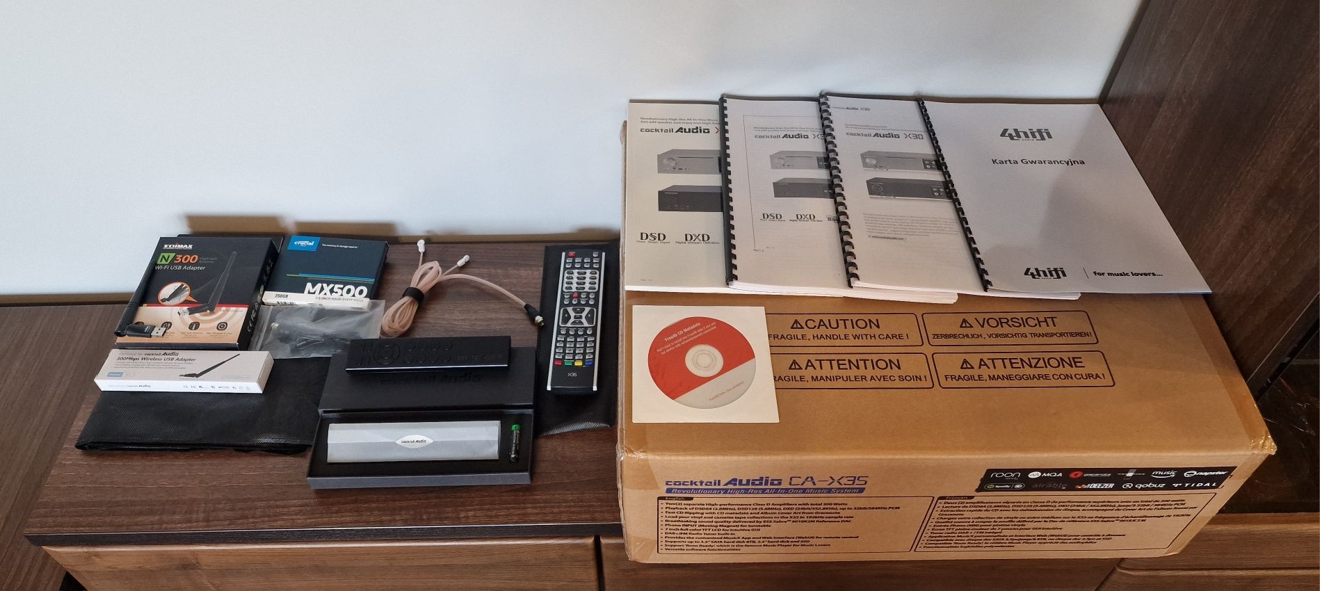 Cocktail Audio X35 – All-in-One Wzmacniacz, Streamer, Cd