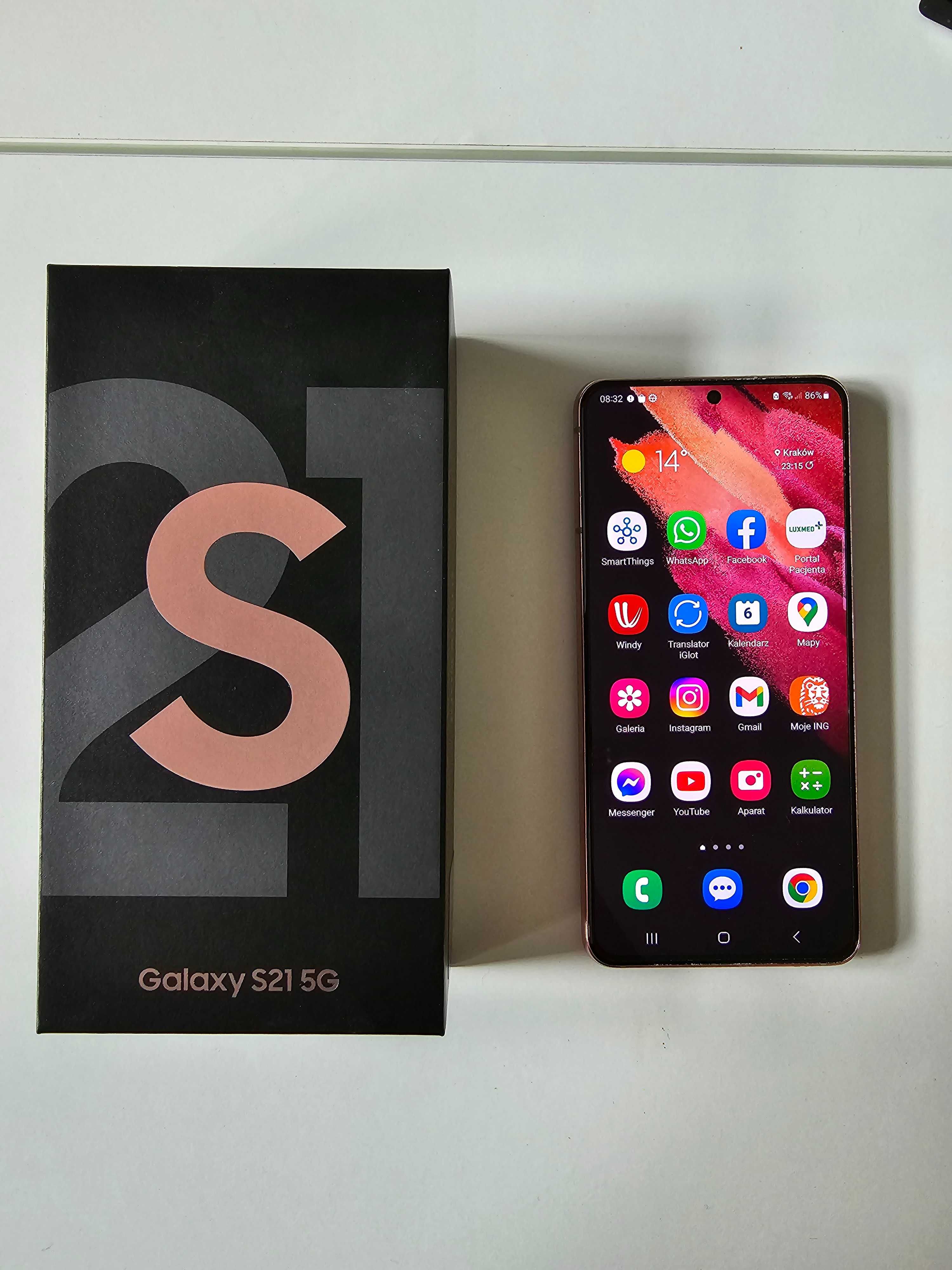 Samsunga Galaxy S21 5g 256 gb różowy