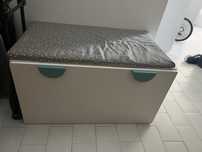 Smastad IKEA branco banco com arrumacao