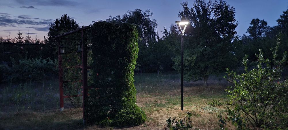 Lampa solarna parkowa LED P-07 (LED 12W 1500LM panel 20W LiFePO4 20Ah)