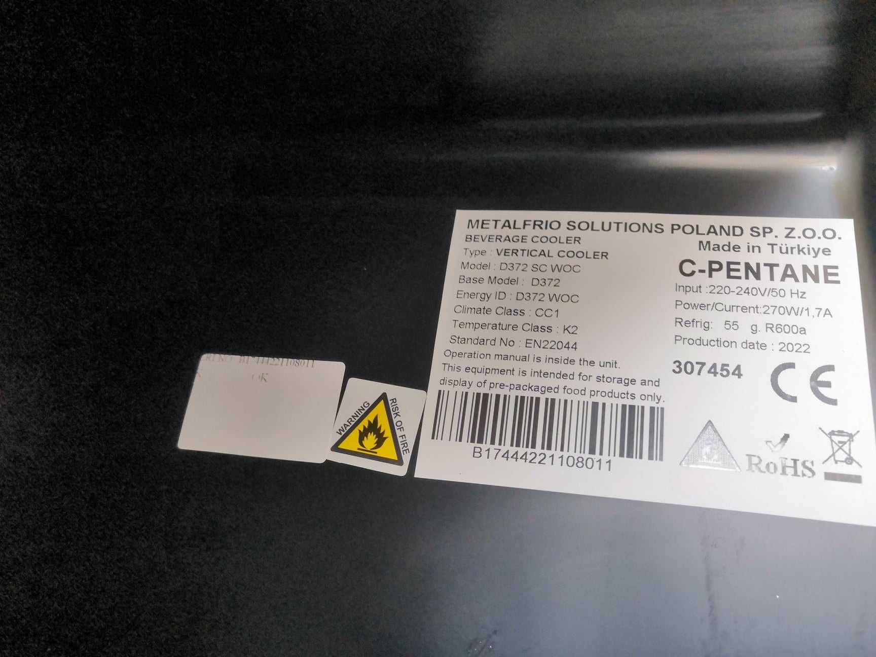 Arm´rio refrigerado porta em vidro com iluminação novo
