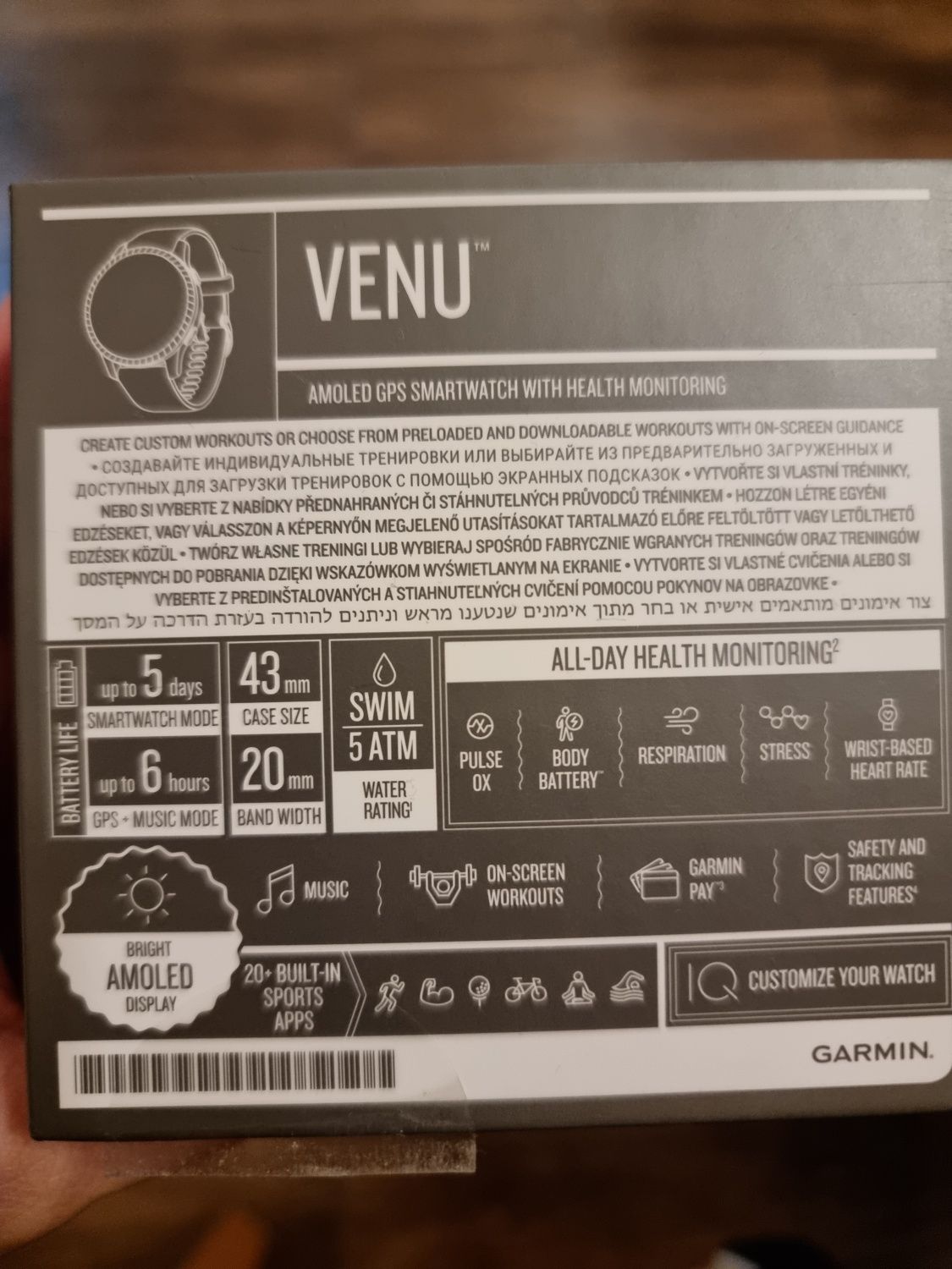 Zegarek Smartwatch Garmin VENU