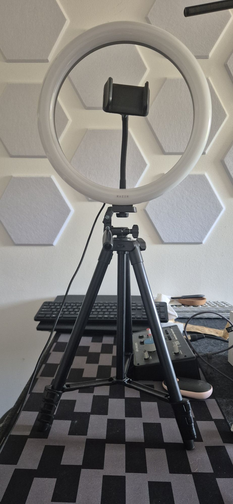 Ringlight 12' + tripode + suportes Razer original