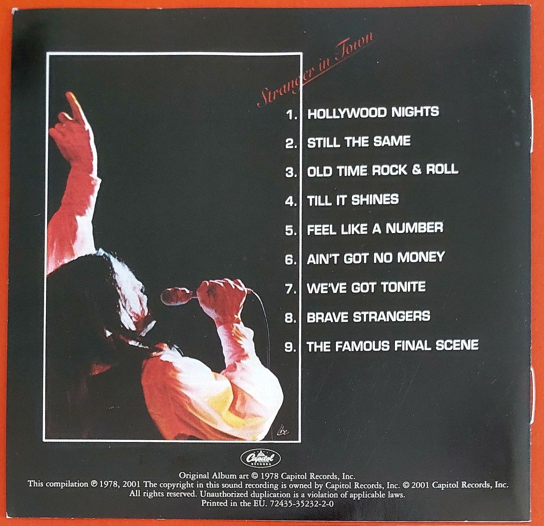 Bob Seger STRANGER in Town