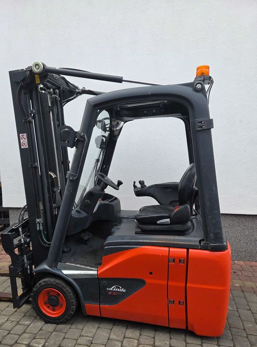 WÓZEK widłowy LINDE E16C , TRIPLEX 4,92, 4 sekcje, pozycjoner