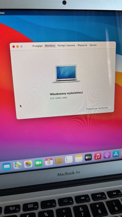 Apple MacBook Air A1466 13,3" 2013r. i5-8GB RAM 128GB SSD