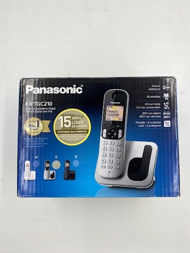 outlet telefon bezprzewodowy panasonic kx-tgc210sps srebrny