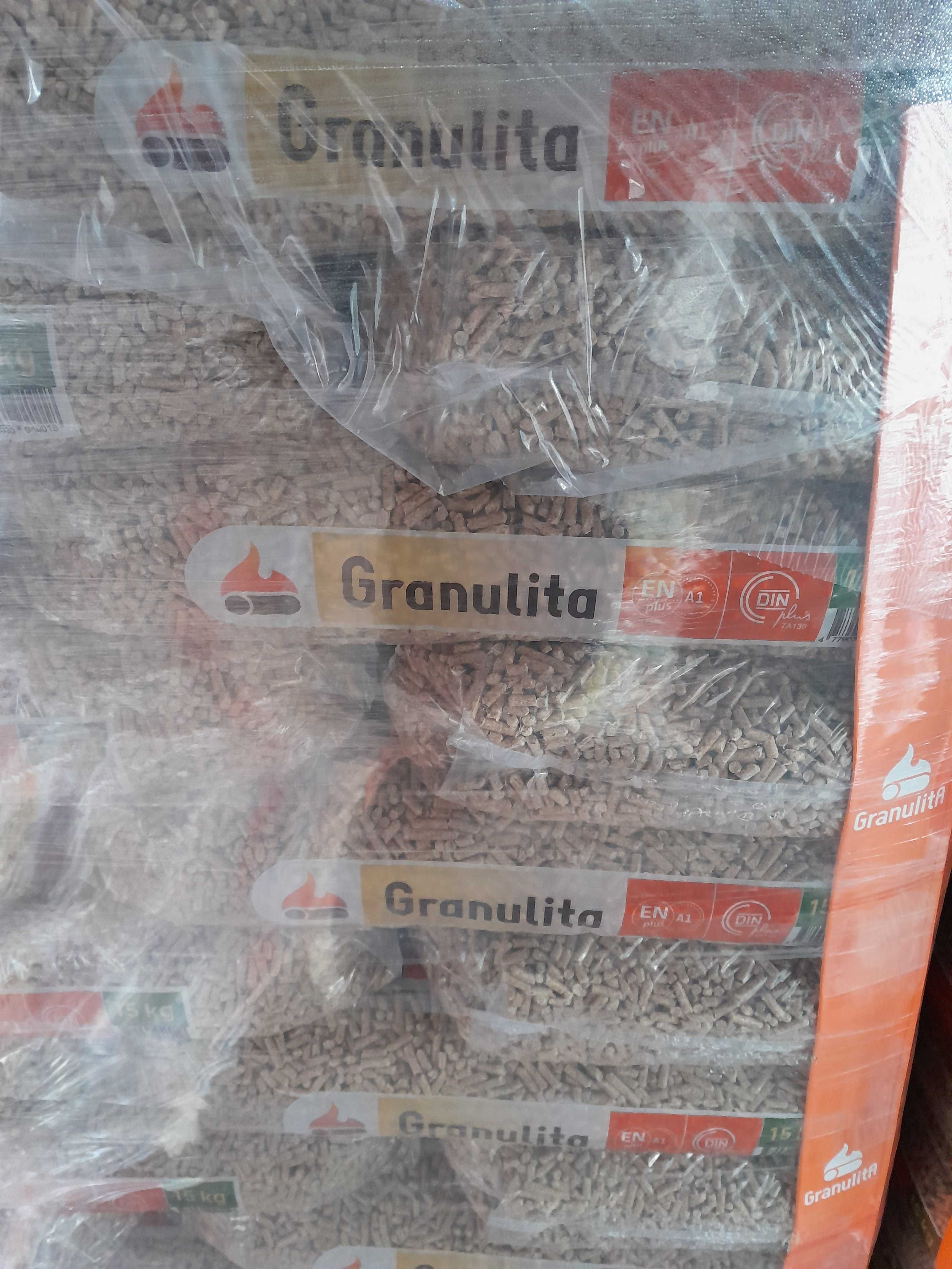 Pellet drzewny PREMIUM sosnowy 6 mm Granulita cert DIN EN plus A